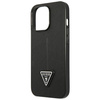 Oryginalne Etui IPHONE 14 PRO Guess Hardcase Saffianotriangle Logo (GUHCP14LPSATLK) czarne
