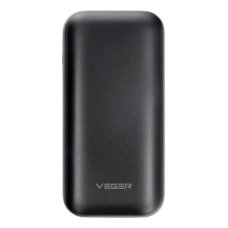 Bateria zewnętrzna (Powerbank) VEGER S10 - 10 000mAh LCD Quick Charge PD 20W czarny (W1135)