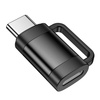 HOCO adapter OTG Typ C (męski) do Lightning (żeński) 3A UA31E czarny