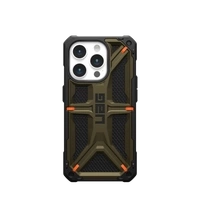 UAG Monarch - Schutzhülle für iPhone 15 Pro (Kevlar-Element grün)