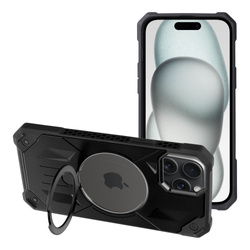 Futerał Armor Mag Cover kompatybilny z MagSafe do IPHONE 15 PLUS czarny