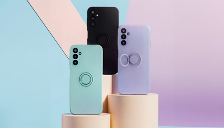 Nakładka Finger Ring do Samsung Galaxy A14 4G / A14 5G jasnozielona