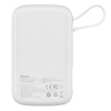 Baseus Qpow Powerbank 10000mAh eingebautes USB Type-C Kabel 22.5W Quick Charge SCP AFC FCP weiß (PPQD020102)