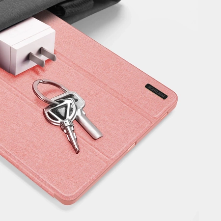 Dux Ducis Domo eco-leather case with stand for Samsung Tab S9 FE+ - pink