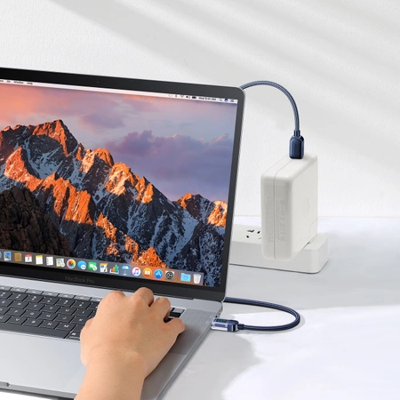 Joyroom USB C - USB C 100W Kabel für schnelles Aufladen und Datenübertragung 1,2 m blau (S-CC100A4)