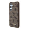 Oryginalne Etui GUESS hardcase 4G Metal Gold Logo GUOHCSA35G4GFBR do Samsung Galaxy A35 brązowy