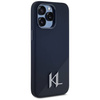 Oryginalne Etui IPHONE 15 PRO MAX Karl Lagerfeld Hardcase Silicone Shadow Metal Initial MagSafe czarne