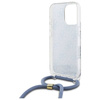 Original Case IPHONE 16 PRO MAX Guess Hardcase Crossbody Cord 4G Print (GUHCP16XHC4SEB) blue