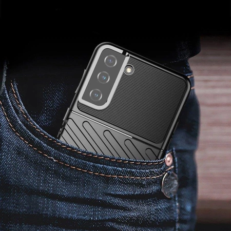 Thunder Case Flexibel Robuste Panzer Handyhülle TPU Schutzhülle für Samsung Galaxy S22+ (S22 Plus) schwarz
