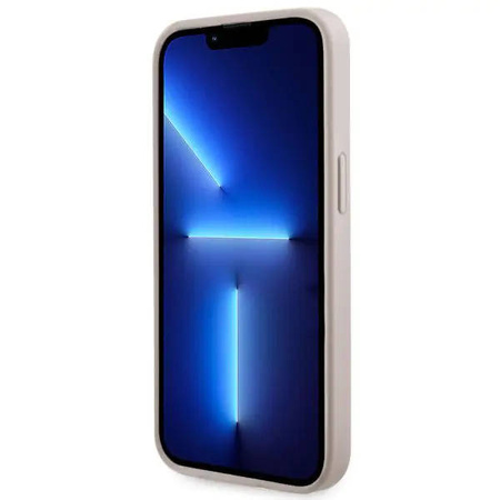 Guess GUHMP13LP4RPSP iPhone 13 Pro / 13 6,1&quot; rosa/rosa Hartschale 4G bedruckte Streifen MagSafe