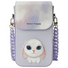 Nimmy torebka na telefon                  fioletowy/purple Big Eyed Pet 2.0 Rabbit