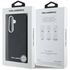 Original Case SAMSUNG GALAXY S25 Karl Lagerfeld Saffiano Full Wrapped Elongated Metal Logo MagSafe black
