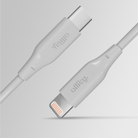 Allity kabel AUC-02 USB-C - Lightning 1,0 m 27W biały
