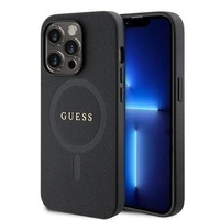 Guess GUHMP15LPSAHMCK iPhone 15 Pro 6,1" schwarz/schwarzes Hardcase Saffiano MagSafe