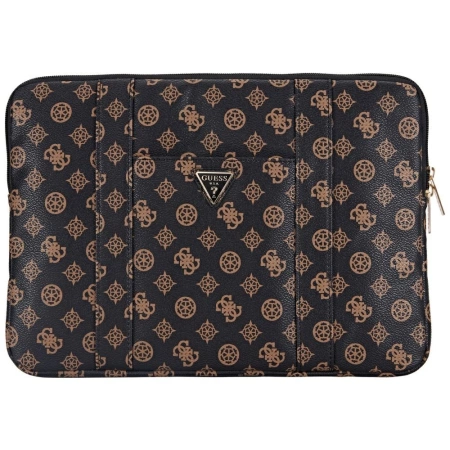 Guess Sleeve Peony Pocket Triangle 14&quot; Laptoptasche - Schwarz