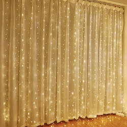 Kurtyna Ledowa (100 lampek LED) 3m x 1m WARM WHITE / CIEPŁY BIAŁY