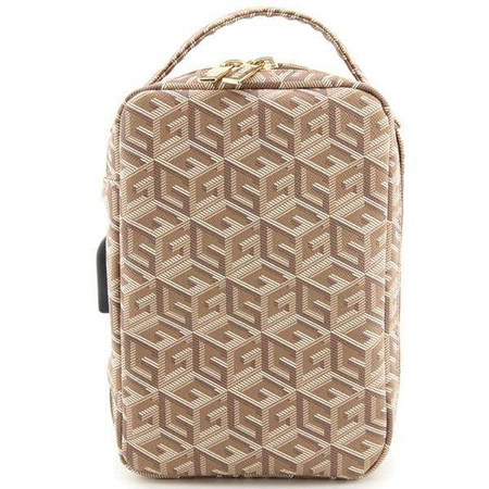 Guess GUHBHGCFSEW Organizer bag - brown GCube Stripe
