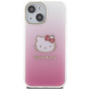 Hello Kitty IML Gradient Electrop Kitty Head Hülle für iPhone 15 – Rosa