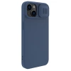 Nillkin CamShield Magnetische Silikonhülle iPhone 14 Plus Magnetische MagSafe-Abdeckung mit Kameraschutz Blau