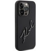 Karl Lagerfeld Silikon Karl Script Hülle für iPhone 15 Pro – Schwarz