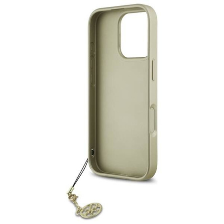 Original Case IPHONE 16 PRO MAX Guess Hardcase 4G Charms Collection (GUHCP16XGF4GGR) black
