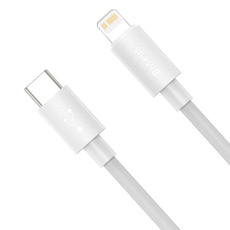 Baseus 2x kabel USB Typ C - Lightning szybkie ładowanie Power Delivery 20 W 1,5 m biały (TZCATLZJ-02)