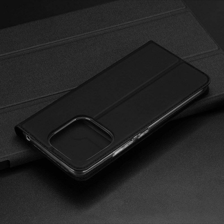 Dux Ducis Skin Pro Hülle für Xiaomi Redmi 11A / Poco C55 / Redmi 12C Cover Flip Card Wallet Stand Schwarz