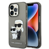 Karl Lagerfeld IML Glitter NFT Karl & Choupette - Etui iPhone 14 Pro (czarny)