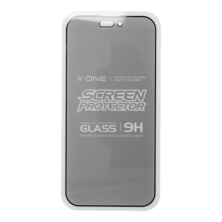 Szkło hartowane X-ONE Full Cover Extra Strong Privacy - do iPhone 14 Pro Max (full glue) czarny