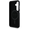 Original Case SAMSUNG GALAXY S25 Guess Grained Triangle Logo MagSafe black