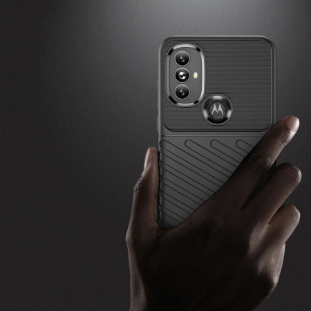 Thunder Case flexible gepanzerte Hülle für Motorola Moto G Power 2022 schwarz