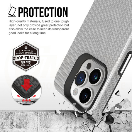 Vmax nakładka Triangle Case do Samsung Galaxy A35 5G srebrna