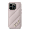 Karl Lagerfeld KLHCP14LPQDSMGP iPhone 14 Pro 6.1" różowy/pink hardcase Diagonal Quilted Script