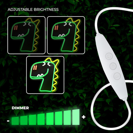 Neon PLEXI LED JURASSIC DINO zielony FLNJ02 Forever Light