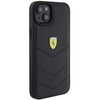 Etui Ferrari Quilted Metal Logo do iPhone 15 Plus - czarne