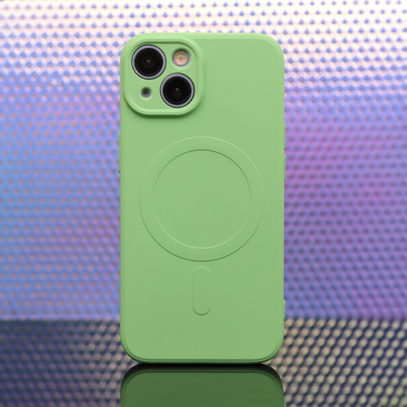 Nakładka Simple Color Mag do iPhone 16 6,1&quot; jasnozielona
