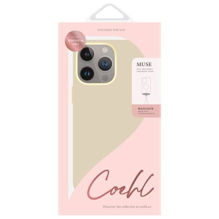 Schutzhülle IPHONE 16 PRO UNIQ Coehl Muse Magnetic Charging cremig