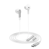 Acefast L3 kabelgebundener USB-C-Kopfhörer mit Mikrofon – Weiß