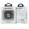 Oryginalne Etui APPLE AIRPODS 4 Karl Lagerfeld Silicone Karl Head 3D (KLA4RUNIKK) czarne