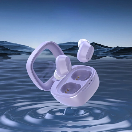 Słuchawki Choetech MEMS bezprzewodowe TWS Bluetooth 5.3 - fioletowe