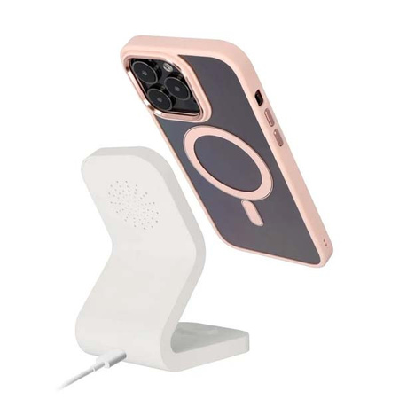 ECOBOX MAG CASE COVER MAGSAFE IPHONE 15 PRO MAX RÓŻOWY