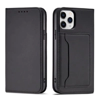 Magnetkartenhülle für iPhone 12 Pro Tasche Kartenetui Kartenhalter Schwarz