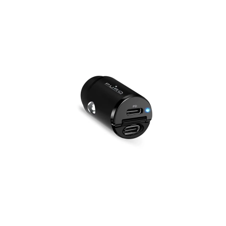 Puro Mini 30W Power Delivery 2 x USB-C Car Charger - Black