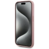 Etui Karl Lagerfeld Wrinkled Metal Signature na iPhone 15 Pro Max - różowe