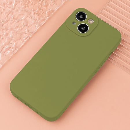 Nakładka Silicon do iPhone 15 Pro 6,1&quot; oliwkowa
