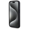 Original Case IPHONE 15 PRO Karl Lagerfeld Hardcase Leather Monogram Metal Logo MagSafe (KLHMP15LPKHPORPK) black