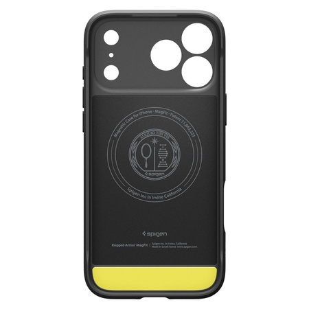 SPIGEN futerał RUGGED ARMOR MAG kompatybilny z MagSafe do IPHONE 17 Pro matte black