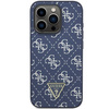 Oryginalne Etui APPLE IPHONE 15 PRO Guess Hardcase 4G Triangle Metal Logo (GUHCP15LPG4GPB) niebieskie