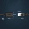 Ugreen przedłużacz kabel internetowy Ethernet RJ45 Cat 6 FTP 1000 Mbps 1 m czarny (NW112 11279)