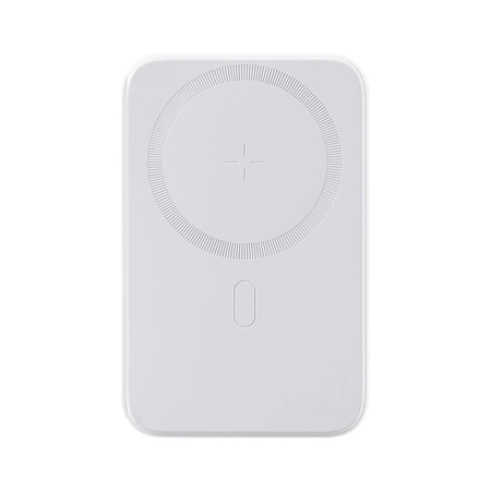 Joyroom Power Bank 10000 mAh 20 W Power Delivery Schnellladung Magnetisches Qi 15 W kabelloses Ladegerät für iPhone kompatibel mit MagSafe Weiß (JR-W020 weiß)
